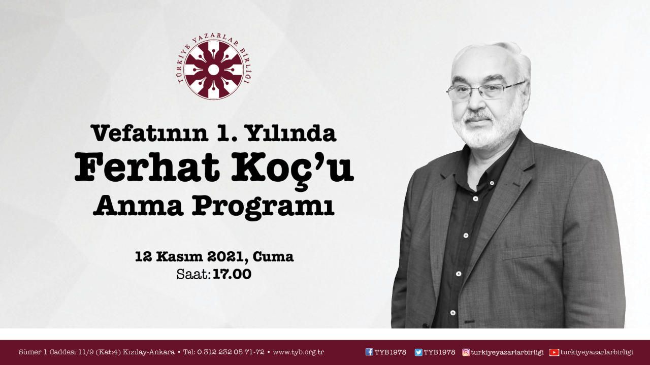 Gazeteci Ferhat Koç TYB’de Anılacak
