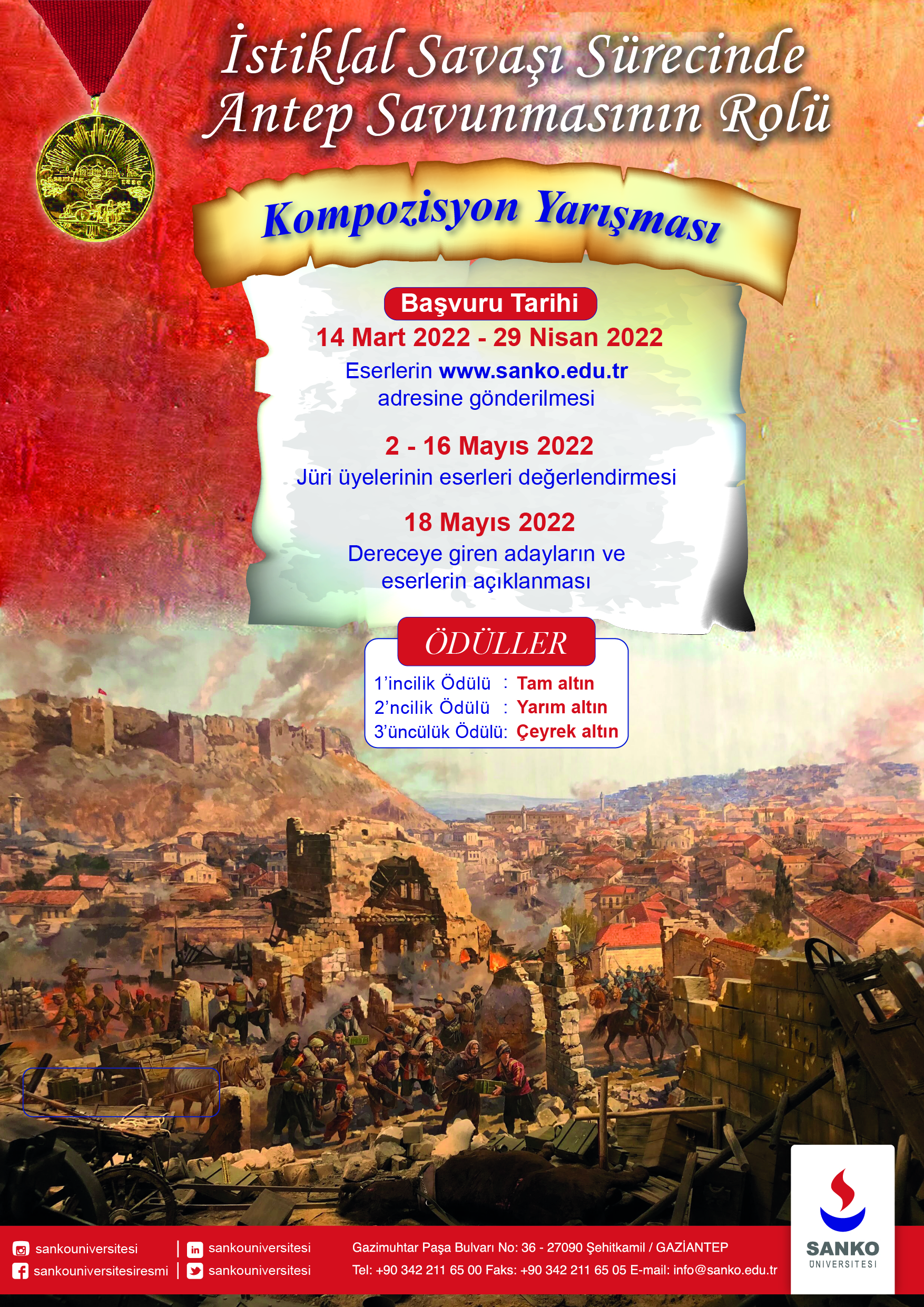 SANKO Üniversitesi’nden Ödüllü Kompozisyon Yarışması