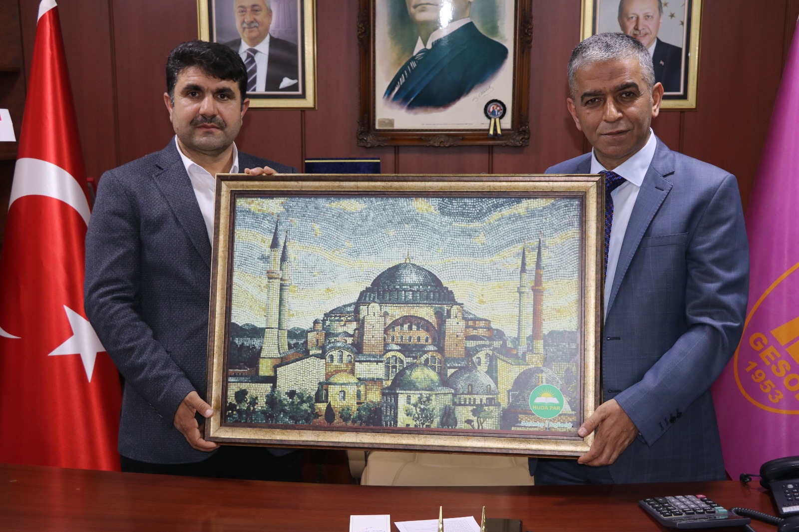 HÜDA PAR Gaziantep İl Başkanı Göçer’den GESOB Başkanı Özcan’a ziyare