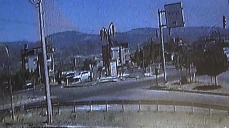 Gaziantep’te 5 kişinin yaralandığı kaza kamerada