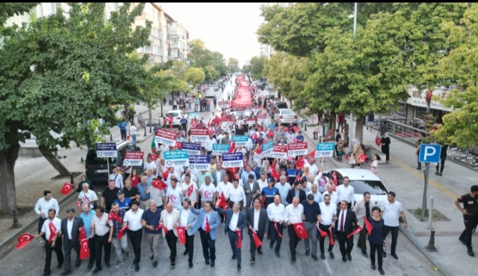 Şahinbey belediyesi’nden 15 Temmuz Demokrasi ve Milli Birlik Yürüyüşü