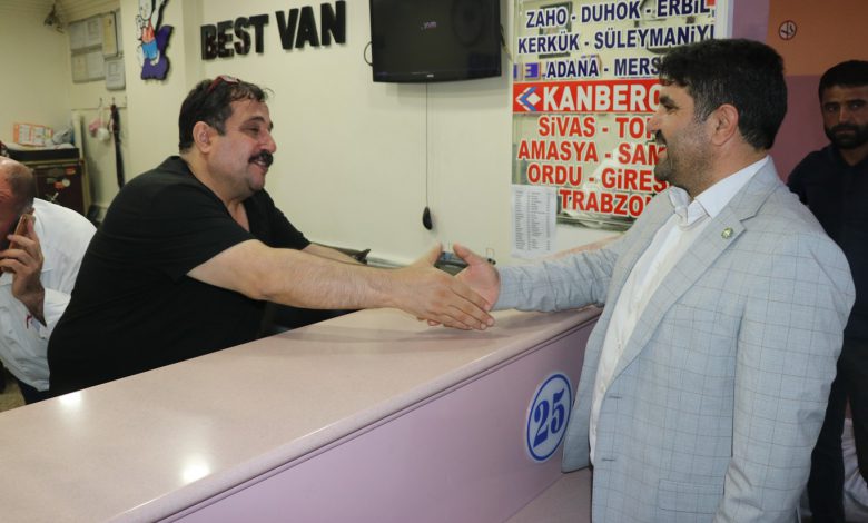 HÜDA PAR Gaziantep İl Başkanı Göçer Otogar esnafını ziyaret etti