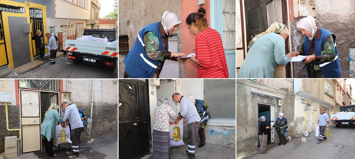 Şehitkamil Belediyesi’nden, 2.500 aileye gıda yardımı