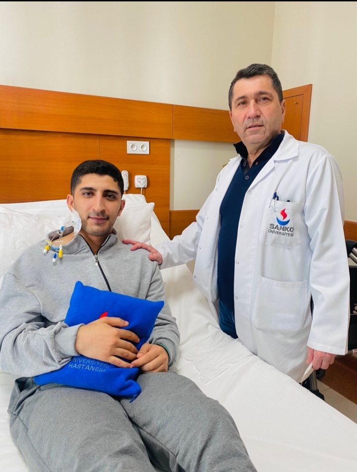 Ziyaret için geldi, SANKO Üniversitesi Hastanesi’nde hayatının akışı değişti