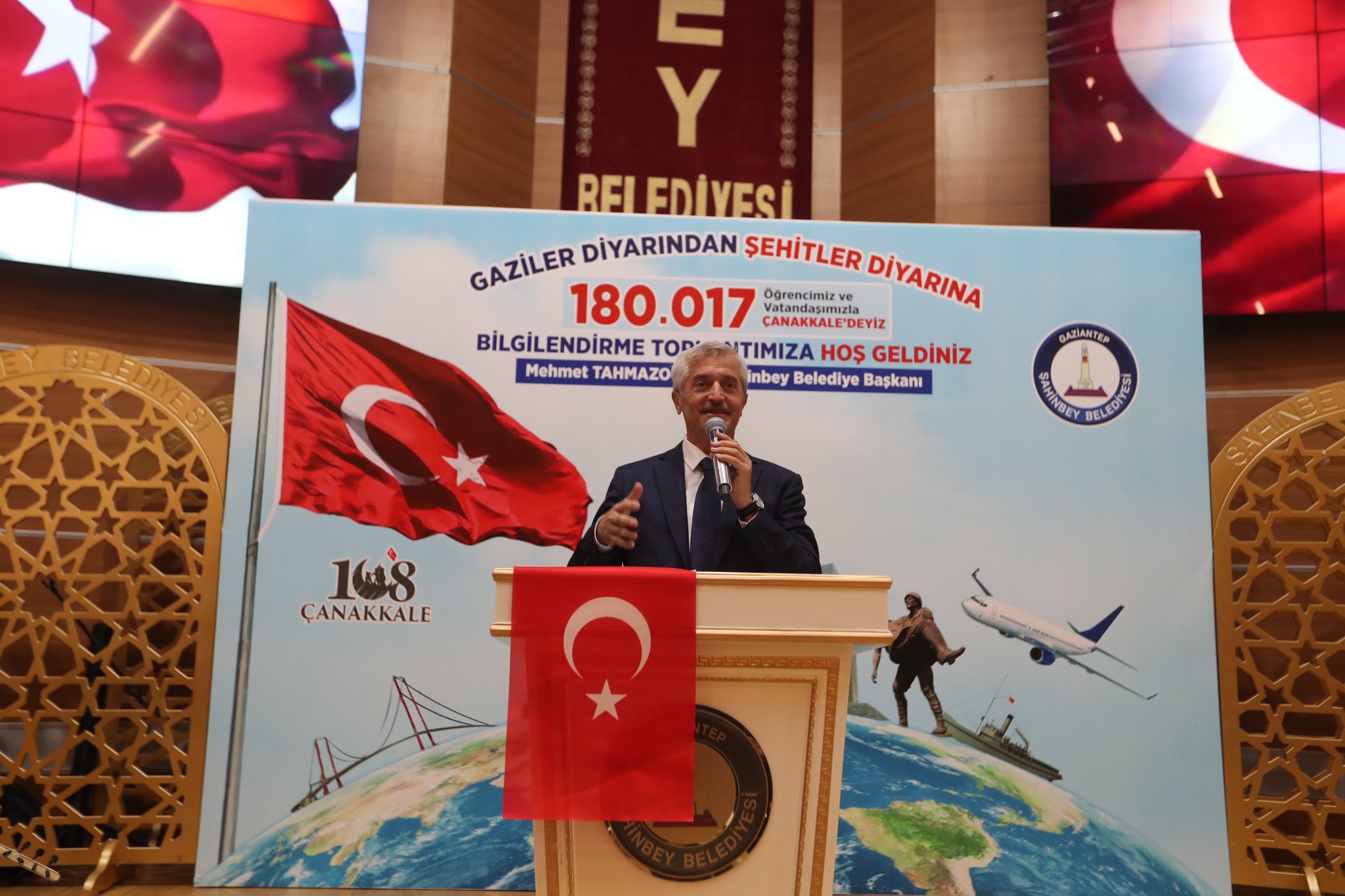 BAŞKAN TAHMAZOĞLU : “GAZİ TORUNLARI ÇANAKKALE DESTANINI YERİNDE YAŞIYOR”