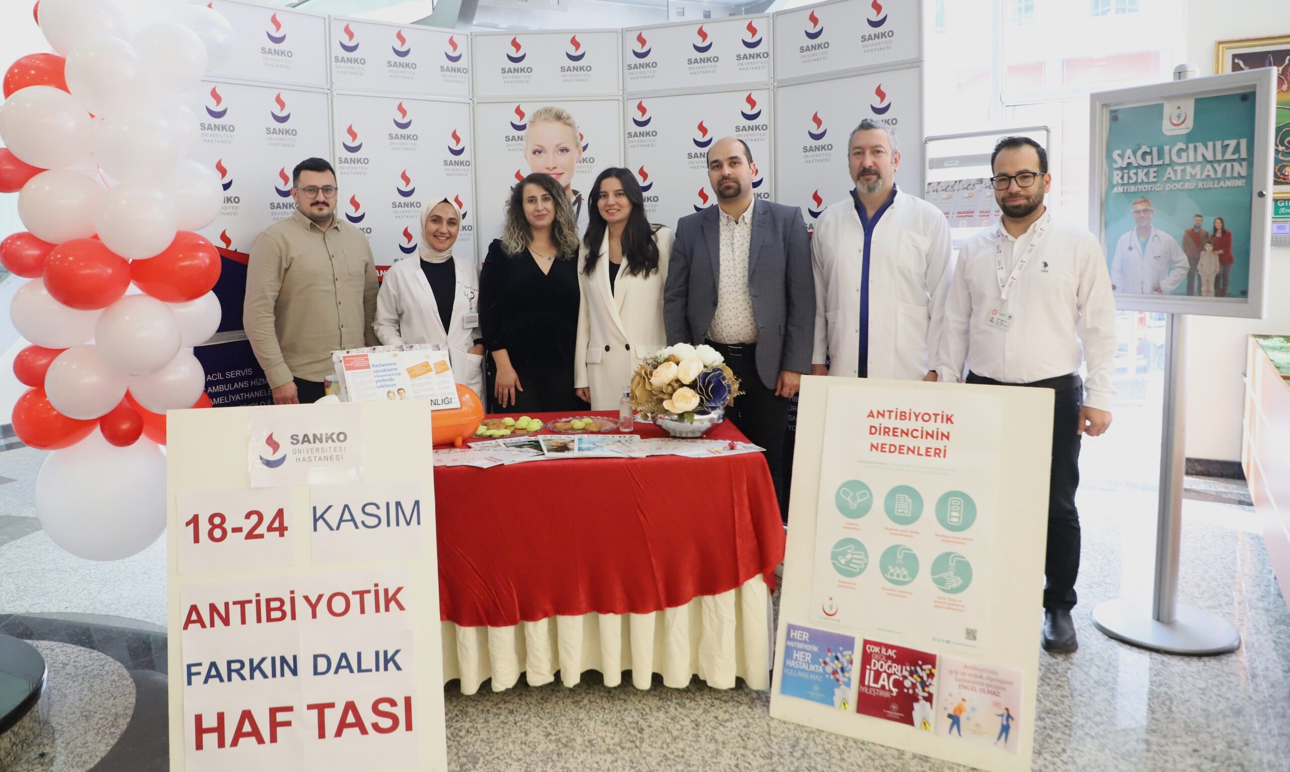 “DÜNYA ANTİBİYOTİK FARKINDALIK HAFTASI”   SANKO ÜNİVERSİTESİ HASTANESİ’NDE BİLGİLENDİRME YAPILDI