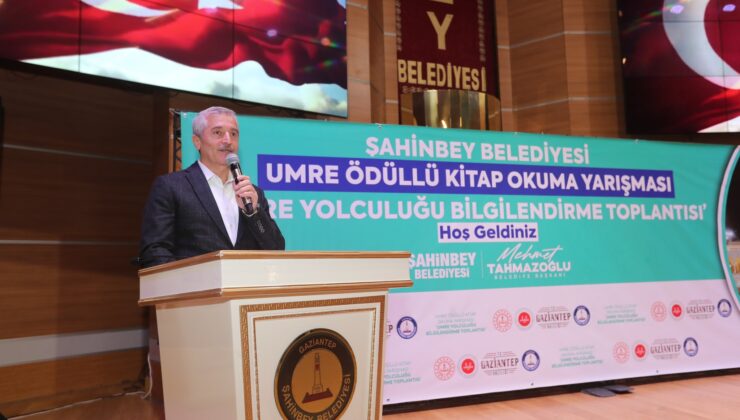 ŞAHİNBEY BELEDİYESİ UMREYE GÖNDERECEĞİ ÖĞRENCİLER BİLGİLENDİRDİ