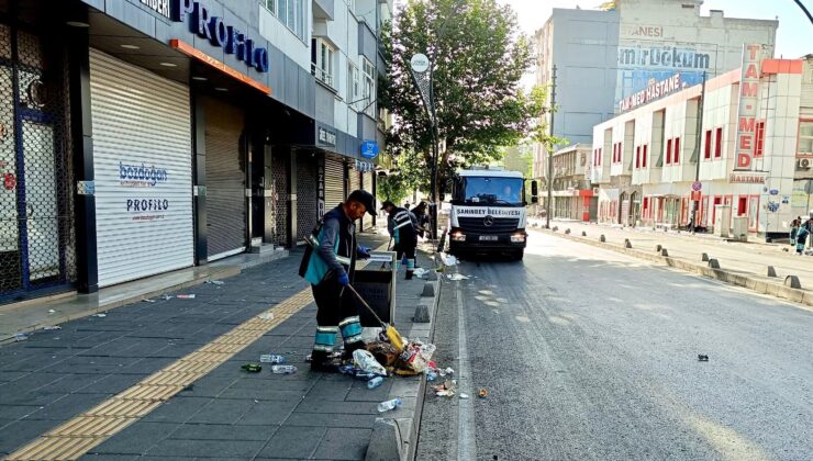 ŞAHİNBEY BELEDİYESİ TEMİZLİK İŞLERİ EKİPLERİ BAYRAM BOYUNCA GÖREV BAŞINDAYDI