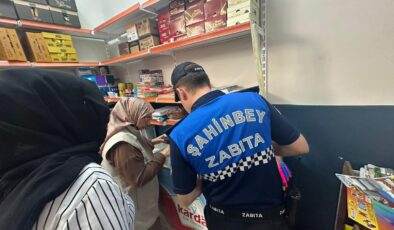 ŞAHİNBEY BELEDİYESİ ZABITA EKİPLERİNDEN KANTİNLERE DENETİM