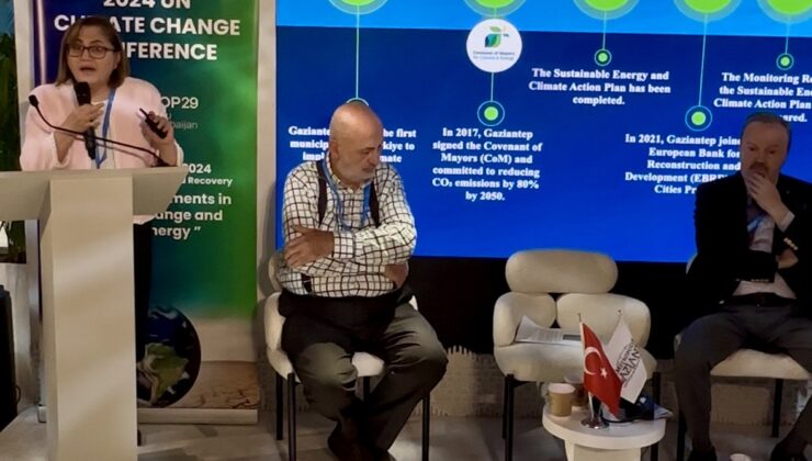 COP29’DA GAZİANTEP BÜYÜKŞEHİR’İN ÇEVRE PROJELERİ ANLATILDI