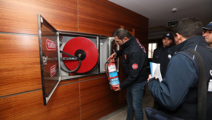 GAZİANTEP BÜYÜKŞEHİR, YANGIN RİSKİNE KARŞI YAPI DENETİMLERİNİ SÜRDÜRÜYOR
