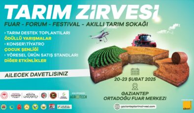 TARIM ZİRVESİ BAŞLIYOR: SEKTÖRÜN ÖNCÜLERİ GAZİANTEP’TE BULUŞUYOR