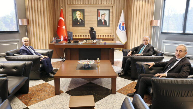 YÖK ÜYESİ PROF. DR. HÜSEYİN KARAMAN’DAN GAÜN REKTÖRÜ DOĞAN’AZİYARET