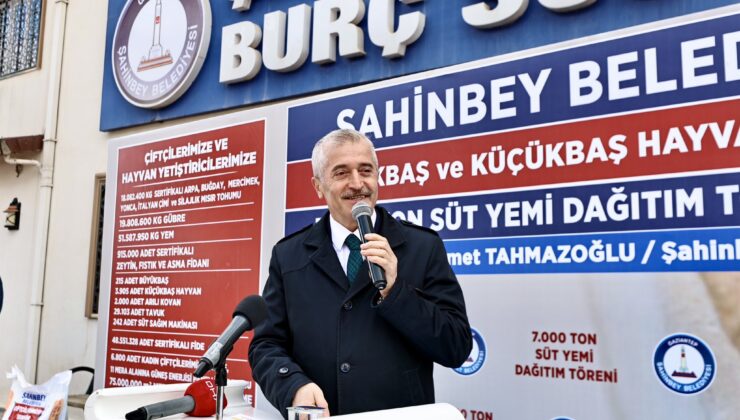 ŞAHİNBEY BELEDİYESİNDEN TARIMSAL KALKINMAYA DESTEK SÜRÜYOR