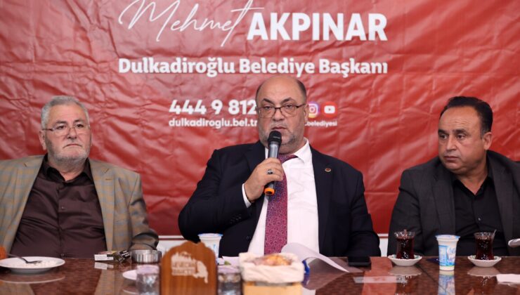 BAŞKAN AKPINAR, MUHTARLARLA İFTAR PROGRAMINDA BULUŞTU