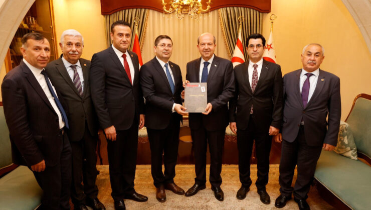 Anadolu Basın Birliği KKTC Cumhurbaşkanı Ersin Tatar ile görüştü