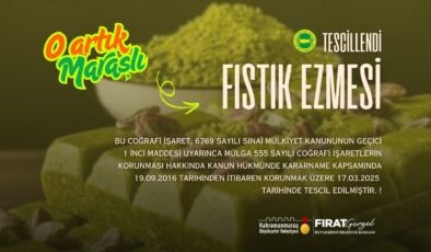 “Maraş Fıstık Ezmesi” Coğrafi İşaretleTescillendi