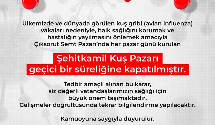 Şehitkamil Belediyesi de Önemli Duyuru