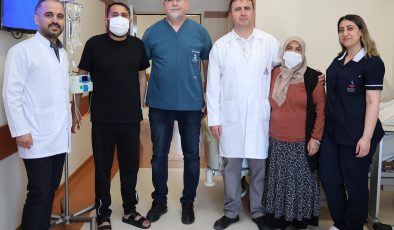 SANKO ÜNİVERSİTESİ HASTANESİ’NDE ANNEDEN OĞLUNA İKİNCİ HAYAT