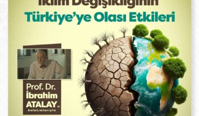 Hemşerimiz Prof. Dr. İbrahim Atalay tarafından Küresel Isınma ve İklim Değişikliğinin Türkiye’ye Olası Etkileri konulu bir sunum