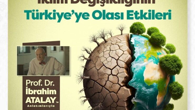 Hemşerimiz Prof. Dr. İbrahim Atalay tarafından Küresel Isınma ve İklim Değişikliğinin Türkiye’ye Olası Etkileri konulu bir sunum