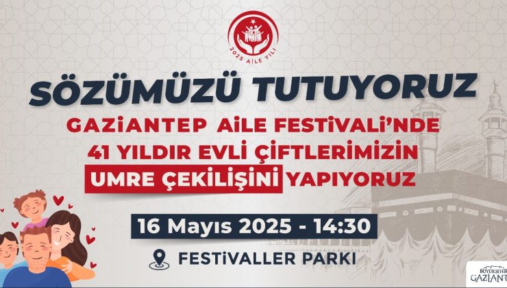 GAZİANTEP YENİ BİR FESTİVAL İLE BİR ARAYA GELİYOR: VATANDAŞLAR EĞLENCENİN YANINDA MÜJDE ÜSTÜNE MÜJDE ALACAK!