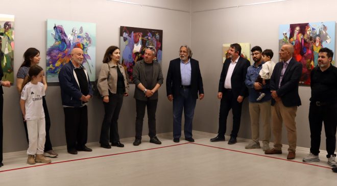 FERAHOĞLU SANKO SANAT GALERİSİ’NDE RESİM SERGİSİ AÇTI