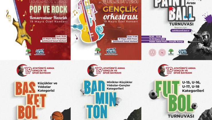 ŞEHİTKAMİL’DE GENÇLİK, BAYRAMINI COŞKUYLA KUTLAYACAK.