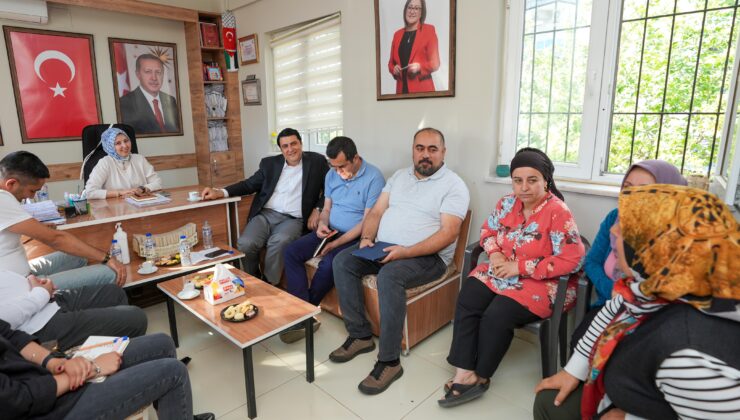 BAŞKAN YILMAZ’DAN ÇAMLITEPE VE GAZİLER MAHALLELERİNE ZİYARET