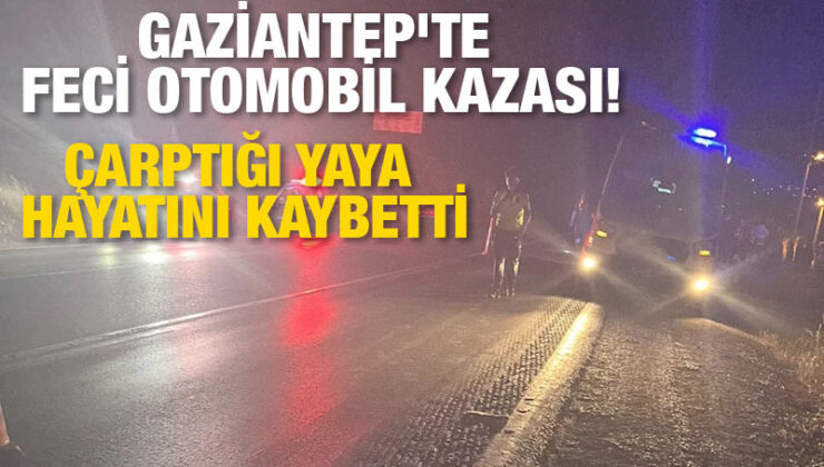 Gaziantep’te feci otomobil kazası