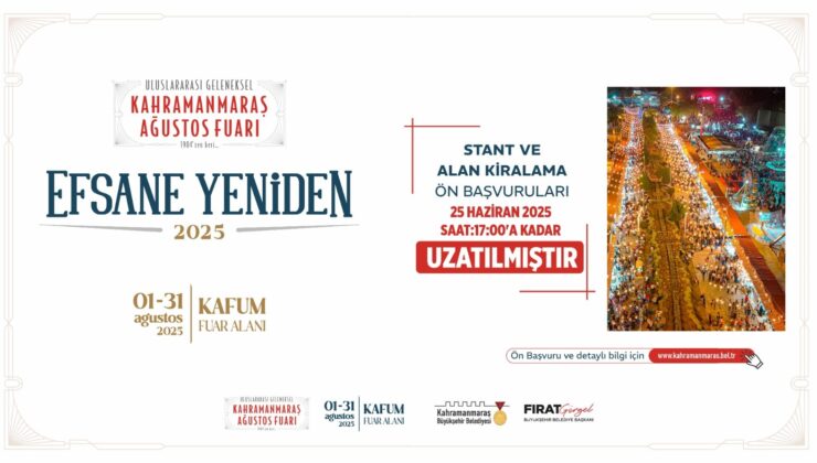 Geleneksel Ağustos Fuarı Esnaf Başvuruları 25 Haziran Akşamına Kadar Uzatıldı!