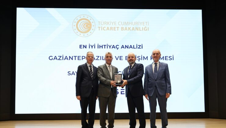 GAZİANTEP SANAYİ ODASI’NA HİSER PROJELERİ KAPSAMINDA “İYİ UYGULAMA ÖRNEĞİ” ÖDÜLÜ VERİLDİ