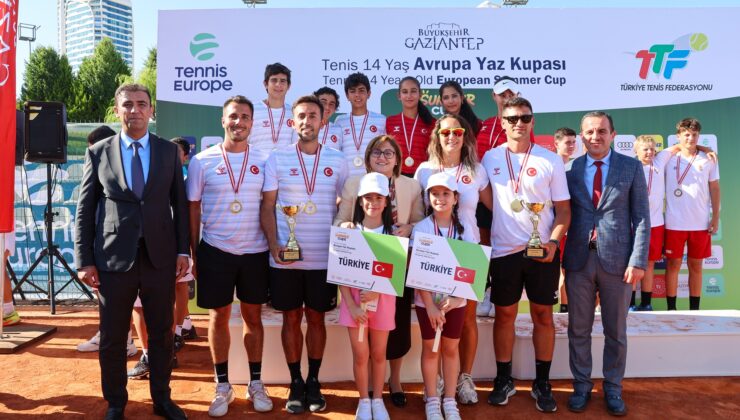ULUSLARARASI TENİS 14 YAŞ AVRUPA YAZ KUPASI’NIN FİNALİ GAZİANTEP’TE GERÇEKLEŞTİ
