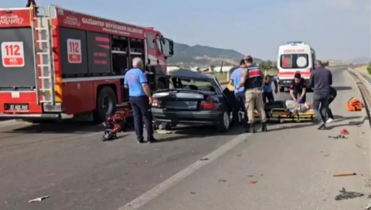 Nurdağı’nda iki araç çarpıştı  1 Ölü, 2 Yaralı