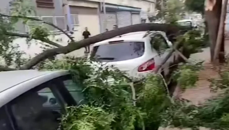 Gaziantep’te Şiddetli Fırtına Hayatı Felç Etti