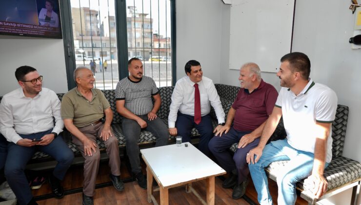 BAŞKAN YILMAZ’DAN TAKSİCİ ESNAFINA ZİYARET