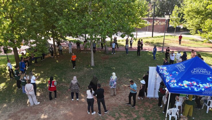 GAZİ ŞEHİRLİLERİ SAĞLIK İÇİN BULUŞTURDU!