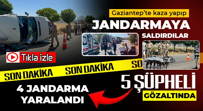 Gaziantep’te Jandarmaya Saldırı