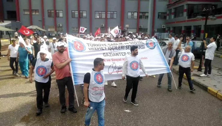 Gaziantep’te Sağlık Çalışanları Grevde