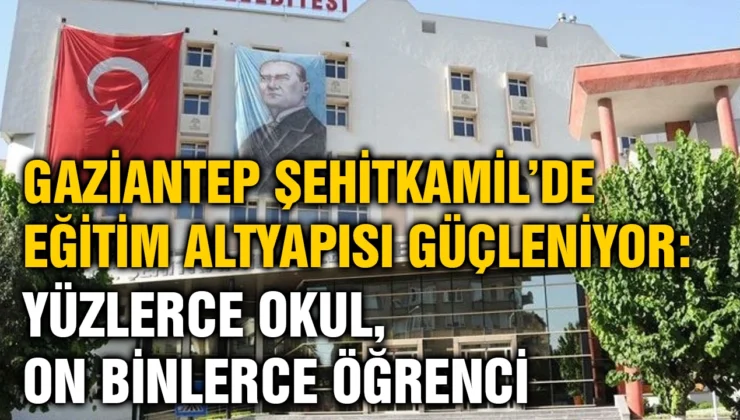 Gaziantep Şehitkamil’de Eğitim Altyapısı Güçleniyor: Yüzlerce Okul, On Binlerce Öğrenci