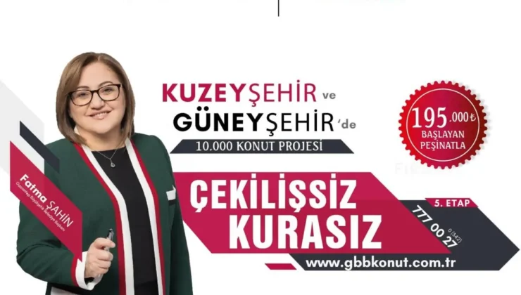 Gaziantep’te 10 Bin Konutluk Dev Proje Başladı