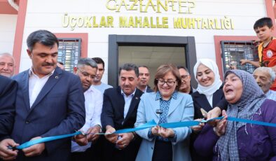 BAŞKAN ŞAHİN ÜÇOKLAR VE KOLEJTEPE MUHTARLIK OFİSLERİNİ HALKLA BERABER AÇTI