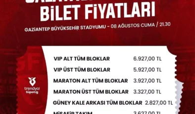 Galatasaray Maçının Biletleri Satışta!