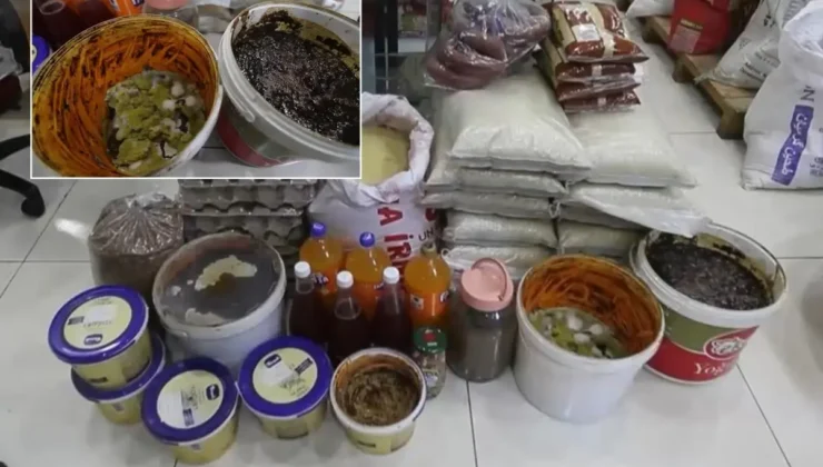 Zabıtaya “Seni vururum” diyen esnafın marketinden çıkanlar mide bulandırdı