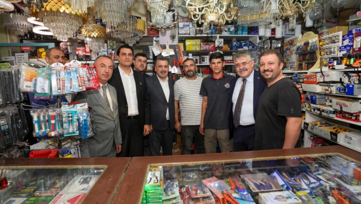 BAŞKAN YILMAZ’DAN MİLLETVEKİLİ TİPİOĞLU VE GÜLER’LE GAZİKENT’E ZİYARET  VATANDAŞLARDAN SEVGİ SELİ