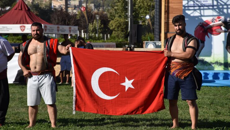 ABA GÜREŞİ TÜRKİYE ŞAMPİYONASI ŞAHİNBEY ER MEYDANINDA YAPILDI