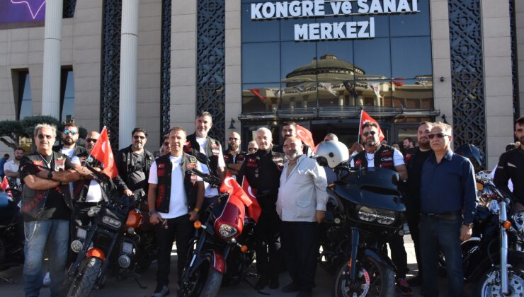 BAŞKAN TAHMAZOĞLU VE TÜRK CHOPPER GAZİLER İÇİN TURLADI