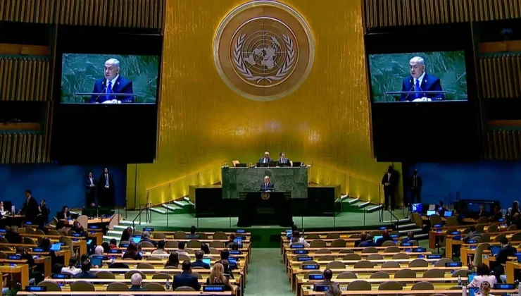 Katil Netanyahu’ya BM’de soğuk duş: Boş salona konuştu