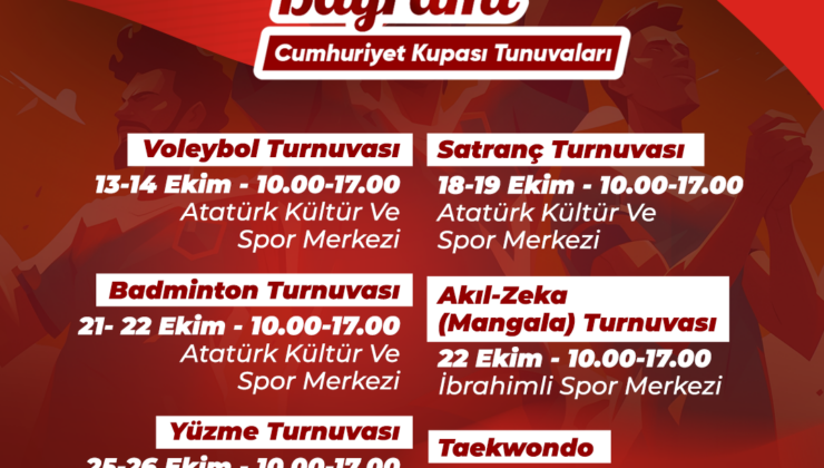 ŞEHİTKAMİL’DE 29 EKİM CUMHURİYET BAYRAMI COŞKUSU SPORLA BAŞLIYOR