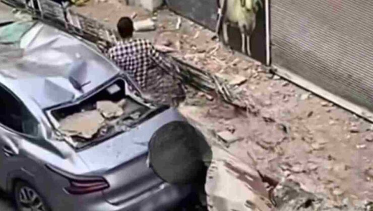 Gaziantep’te Bina Çöktü! Facianın Eşiğinden Dönüldü